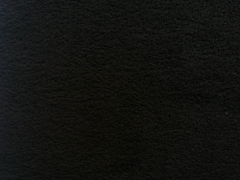 Fleece Stoff Meterware uni, schwarz