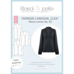 Papierschnittmuster Oversize Cardigan Clea Lillesol women No.93