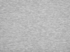 Heavy Jogging Sweat Stoff dick weich angeraut, hellgrau meliert