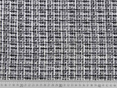 leichter Boucle kariert Webware, wei