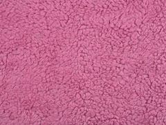Teddyfleece Teddyfell aus Baumwolle, helles pink