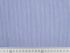 Elastischer Baumwollstoff Blusenstoff Streifen Stretchbaumwolle, blau wei