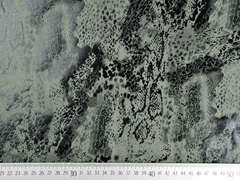 Wildlederimitat Animal Print Foliendruck , schwarz khaki