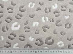 Wellness Fleece Jacquard Leopardenmuster, helles Taupe