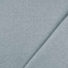 Mantelstoff Jackenstoff flauschig dick uni, blaugrau