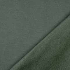 angerauter Sweat Stoff uni, Bundeswehrgrn