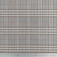 Jacquard Stoff Glencheck Webware Karomuster Glitzer, khakigrn wei