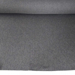 Wollstoff mit Mohair Deadstock flauschig, dunkelgrau