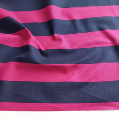Canvas Stoff Blockstreifen 5 cm Baumwollstoff, pink dunkelblau