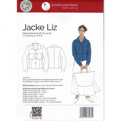 Papierschnittmuster Jacke LIZ Blazer Schnittmuster Berlin