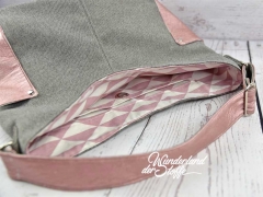 Taschenstoff ROM Canvas strapazierf�hig, taupe meliert