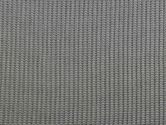 Strickstoff Baumwolle Halbpatent gerippt, grau