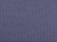 Strickstoff Baumwolle Halbpatent gerippt, jeansblau