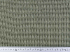 Strickstoff Baumwolle Halbpatent gerippt, Bundeswehrgrn