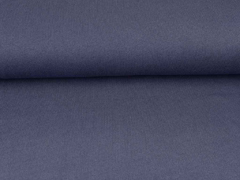 Strickstoff Baumwolle Meterware uni, dunkelblau