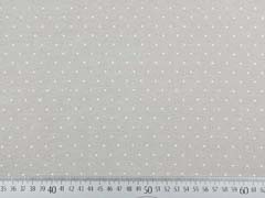 Jerseystoff kleine Punkte, wei beige