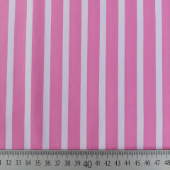 RESTST�CK 32 cm Baumwollstoff Streifen mit Stretch Webware Meterware, pink wei�