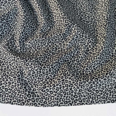 Baumwollstoff kleines Leoparden Muster, schwarz khakgr�n