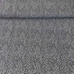 Baumwollstoff kleines Leoparden Muster, schwarz cremewei�