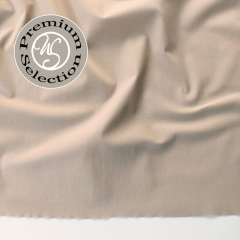 Silky Cotton Baumwollstoff Blusenstoff Hemdenstoff uni, Beige Imperiale (beige) - Made in Italy