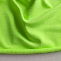 French Terry Sweatstoff Sommersweat uni, neongr�n