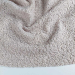 Boucle Stoff Schafsl�ckchen weicher Griff, hellbeige