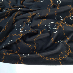 Punto di Roma Heavy Stretchjersey Ketten, camel wei� schwarz