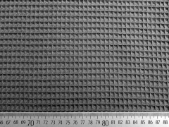 RESTST�CK 50 cm Waffelpiqu� Frottee Stoff, dunkelgrau