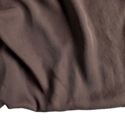 Washed Lyocell Stoff Webware Twillstoff, braun