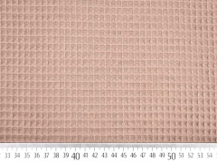RESTST�CK 50 cm Waffelpiqu� Frottee Stoff, cafe au lait (hellbraun)