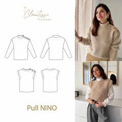 Papierschnittmuster Damen Pullover/Pullunder NINO - Clematisse Pattern