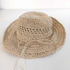 Sonnenhut Strohhut f�r Damen Papierstroh - natur