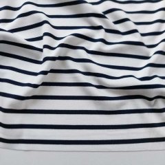 Punto di Roma Heavy Stretch Jersey Streifen, dunkelblau wei�