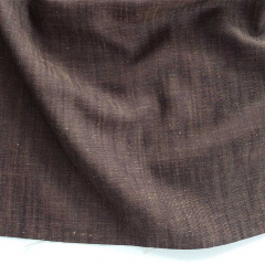 Lyocell Baumwolle Leinen Stoff Meterware schokobraun (dunkelbraun)