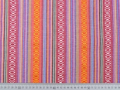 Mexico Stoff Webware Borten & Streifen, orange