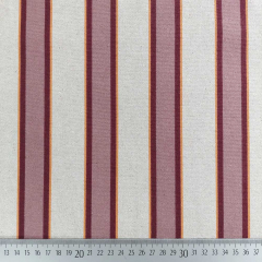 RESTST�CK 45 cm Canvas Stoff Streifen Leinen Optik, gelb weinrot altrosa natur