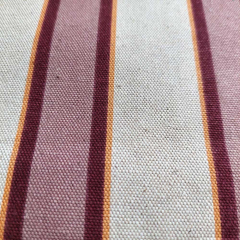 RESTST�CK 45 cm Canvas Stoff Streifen Leinen Optik, gelb weinrot altrosa natur
