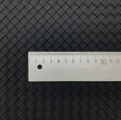 Kunstleder kleines Schachbrettmuster Web-Struktur Meterware schwarz