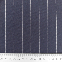 RESTST�CK 46 cm Webware mit Stretch Nadelstreifen, wei� dunkelblau