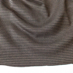 Strickstoff Pepita Muster braun schwarz