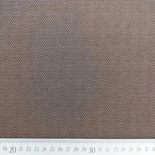 Strickstoff Jacquard Fischgr�tmuster (Herringbone) braun schwarz