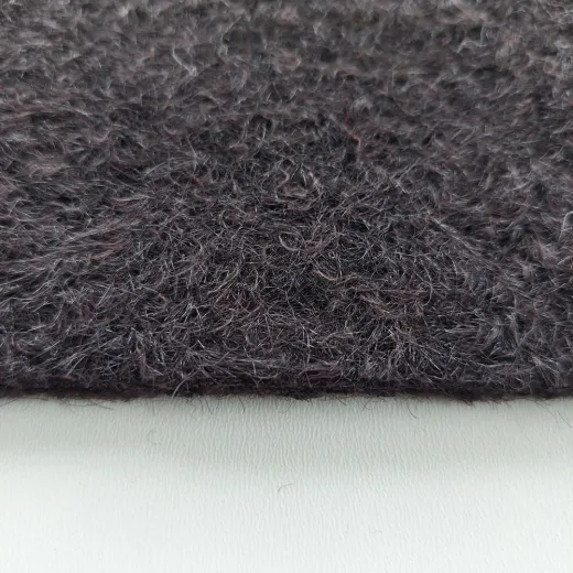 Boucl� Stoff Dunkelbraun – Mantelstoff & Jackenstoff mit Wolle Meterware