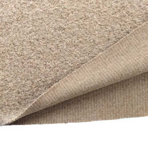 Boucl� Stoff Meterware Cognac – warmer Braunton mit klassischer Textur