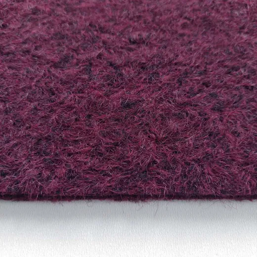 Boucl� Stoff mit Wolle Burgundy Meterware f�r Jacken & M�ntel