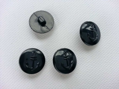 4 Knpfe mit Anker 1,9 cm, dunkelblau