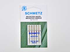 5 Schmetz Microtex Nadeln,Nadelstärke 80