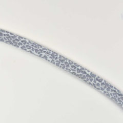 Paspelband Leoparden Muster Animal Print, hellgrau dunkelgrau