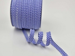 Paspelband Streifen, mittelblau