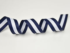 Gurtband Streifen 3 cm, navy wei navy