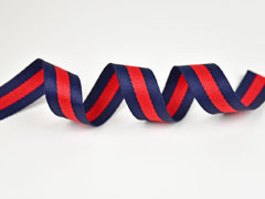 Gurtband Streifen 3 cm,navy rot navy